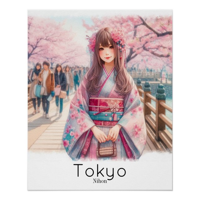 Poster Póster brillante Tokyo (Devant)