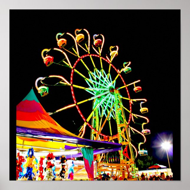 Poster Poster-Carnaval/Parc d'attractions Art-24 (Devant)