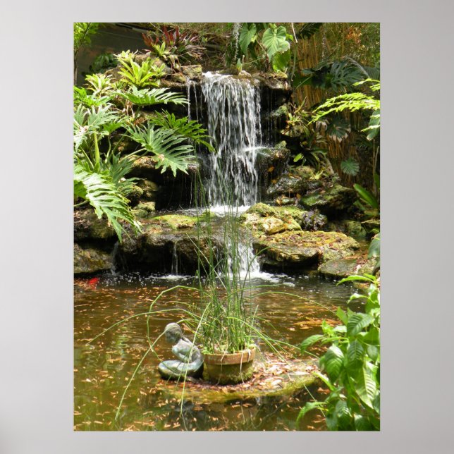 Poster Poster, cascade et sirène (Devant)