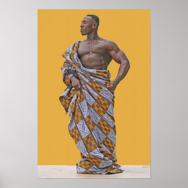 Poster Poster, DAO_AFRICAN_BBCHAMP_YELLOW_BACK (Devant)