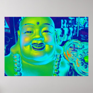 Poster "Poster de Bouddha chanceux"