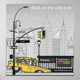 Poster Póster de gran formato de Marvin en Nueva York.