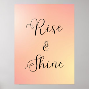 Poster "Poster de la relève et de la brillance - Citation