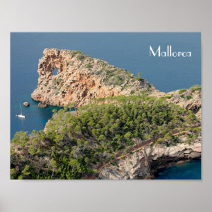 Poster póster de Sa Foradada en la isla de Mallorca