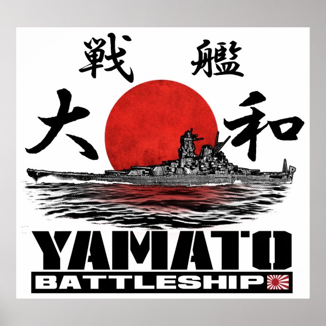 Poster Poster du Battleship Yamato (Devant)
