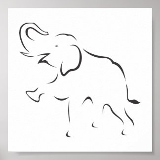 Poster Pôster Elefante