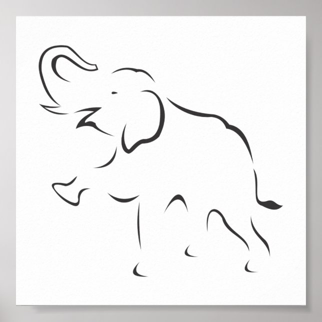 Poster Pôster Elefante (Devant)
