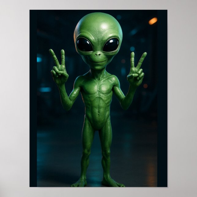 Poster PÔSTER Extraterrestre futurista (Devant)