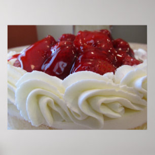 Poster Poster—Gâteau aux fraises