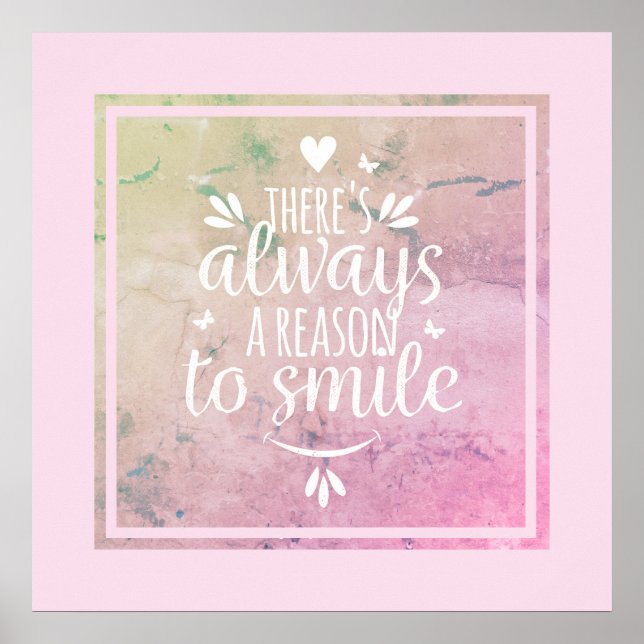 Poster Poster-Il y a toujours une raison de sourire (Devant)