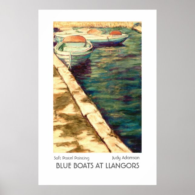 Poster Poster/imprimer "Bateaux bleus aux langages" (Devant)
