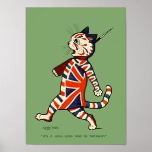 Poster Poster/Imprimer : Chat patriotique