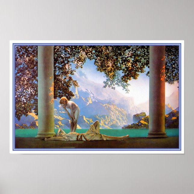 Poster Poster/Imprimer : Daybreak - Maxfield Parrish (Devant)