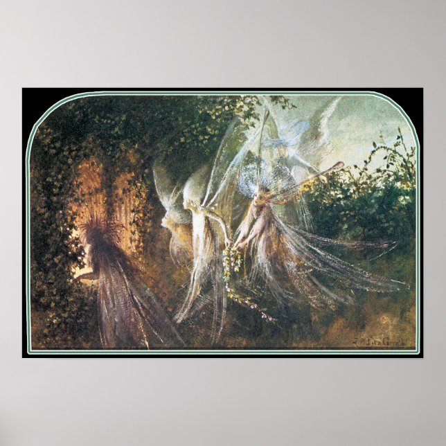Poster Poster/Imprimer : Fées de John Anster Fitzgerald (Devant)