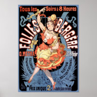 Poster/Imprimer : Folies Bergere - Cheret