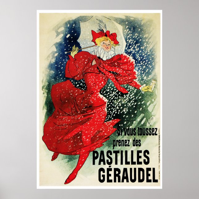 Poster Poster/Imprimer : Jules Cheret - Pastilles Geraude (Devant)