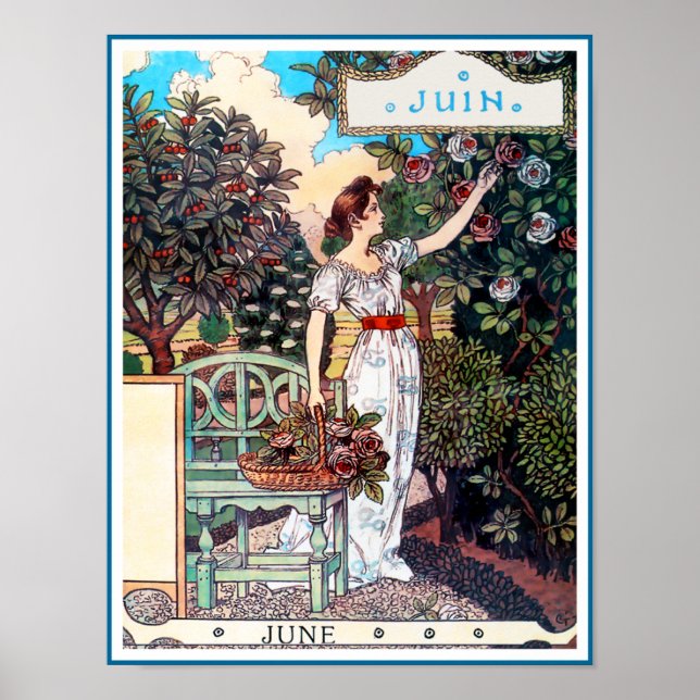 Poster Poster/Imprimer : Mois de juin - Juin (Devant)