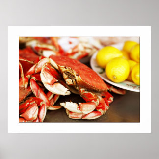 Poster Poster/imprimer photo de crabe de fruits de mer 24
