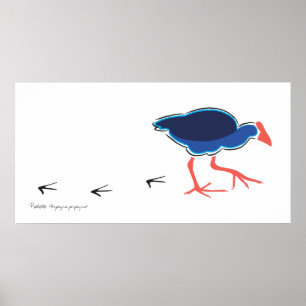 Poster Poster/Imprimer Pukeko Steps