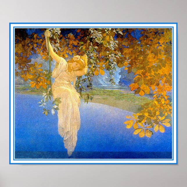 Poster Poster/Imprimer : Reveries - par Maxfield Parrish (Devant)