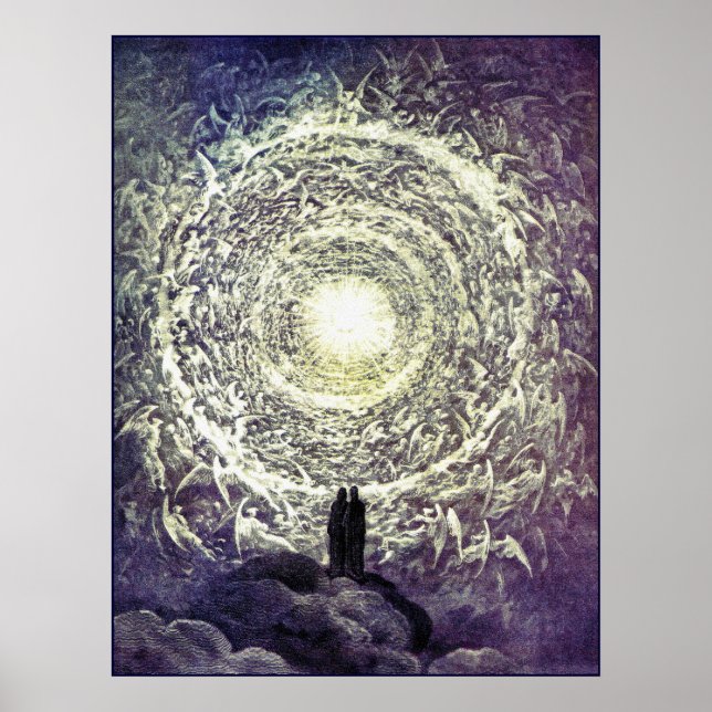 Poster Poster/Imprimer : Rose blanche de Gustave Dore (Devant)