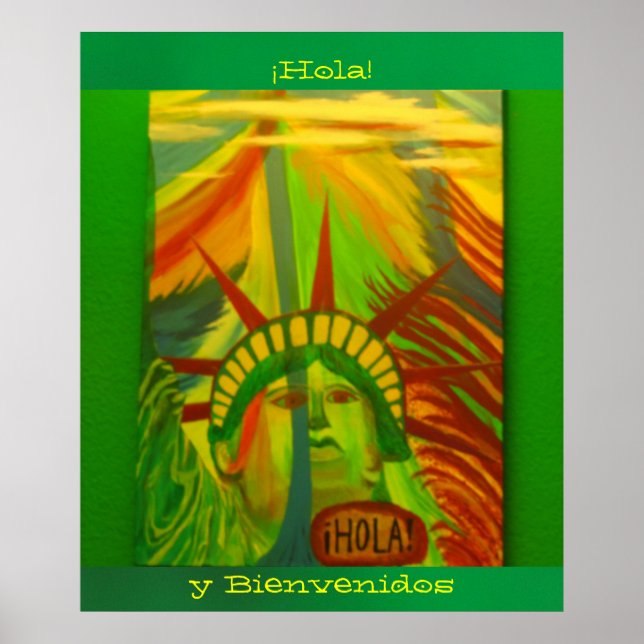 Poster Póster - La Estatua de la Libertad - ¡Hola ! (Devant)