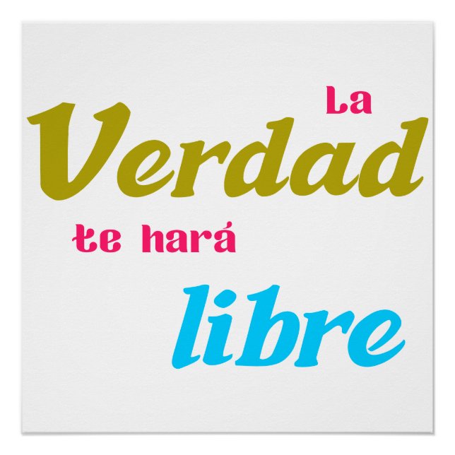 Poster Póster La verdad te hará libre (Devant)