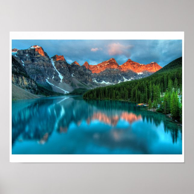 Poster Poster. Lac et montagne (Devant)