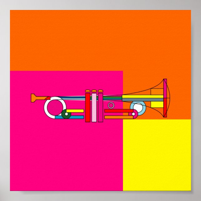 Poster Poster-Love the Arts-NeonTrumpet (Devant)