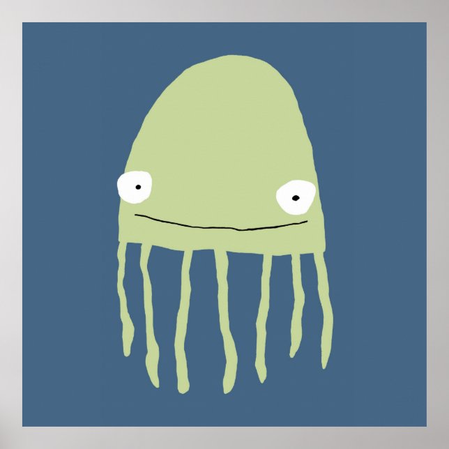 Poster Poster- Navy Jellyfish ! (Devant)