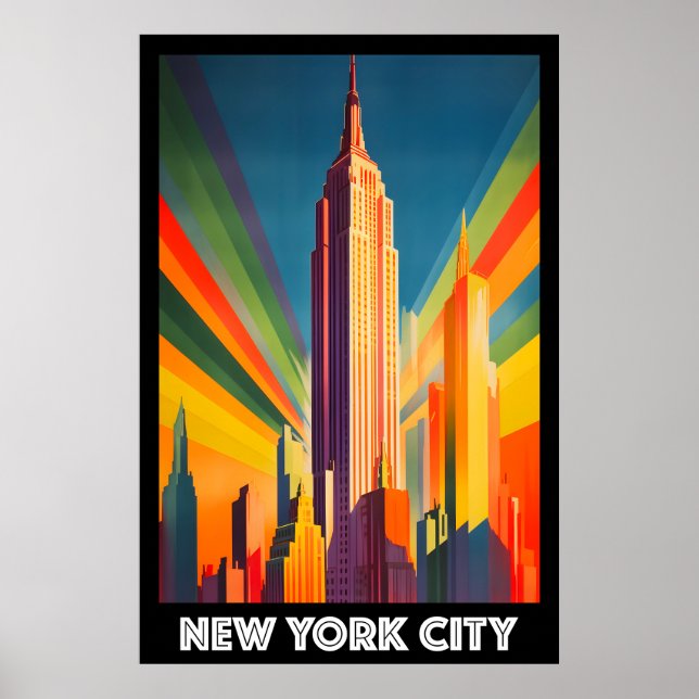 Poster Poster, New York City, Empire State Building (Devant)