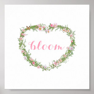 Poster Poster/photo - Floral Heart Bloom