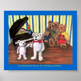 Poster Poster, première leçon de piano de Little Bear