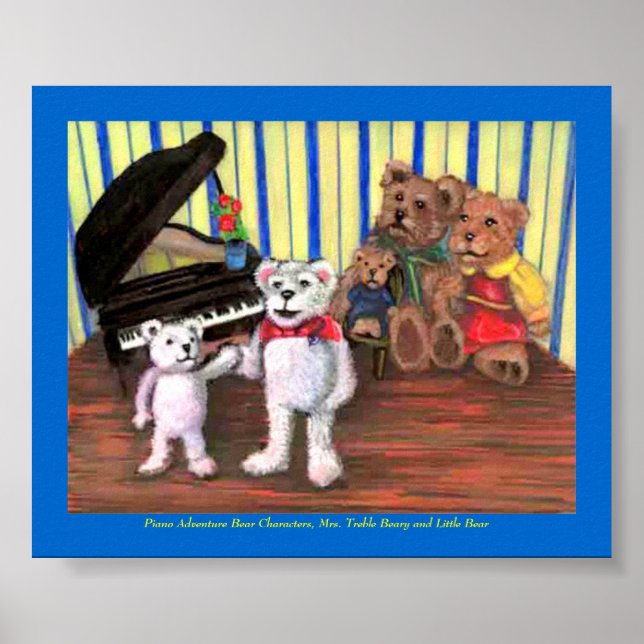 Poster Poster, première leçon de piano de Little Bear (Devant)