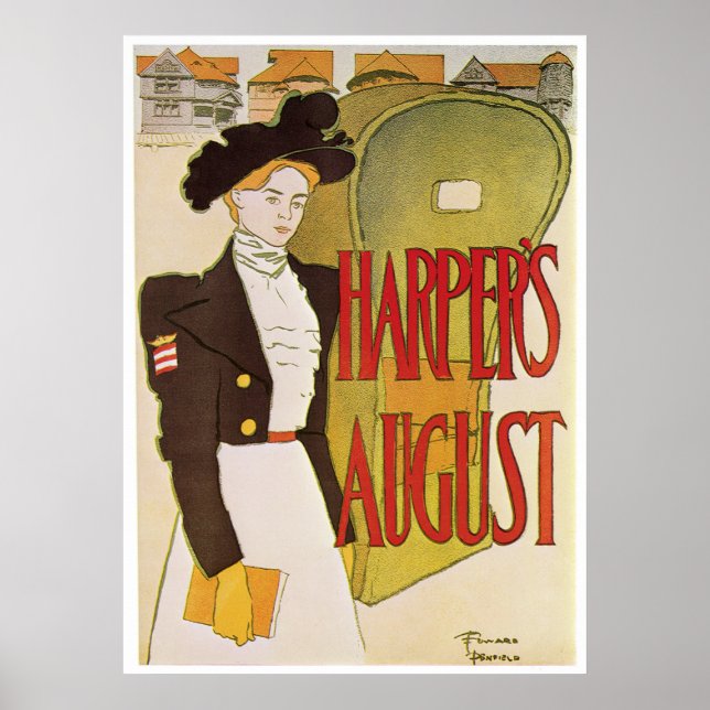 Poster Poster/Priint : Harper's August - Edward Penfield (Devant)