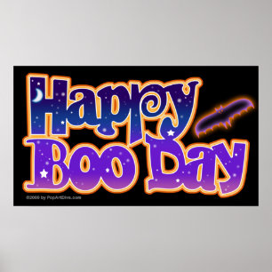 Poster Poster, toile - HAPPY BOO DAY - Halloween