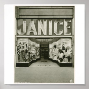 Poster Poster-Vintage-New York Janice Store