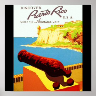 Poster Poster-Vintage Travel-Puerto Rico
