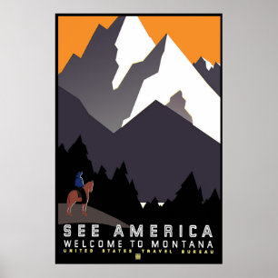 Poster "Poster Vintage WPA Montana"