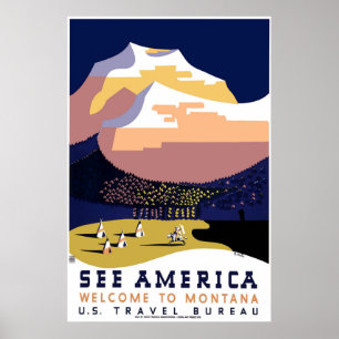 Poster "Poster Vintage WPA Montana 3"
