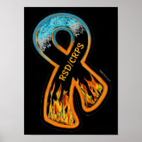 POSTERS...RSD/CRPS - Fire & Ice Ribbon