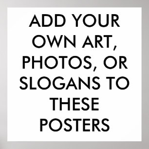 POSTER POSTES PERSONNALISÉS - FAITES VOS PROPRES POSTES -