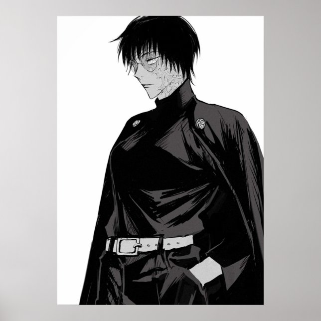 Poster PostShibuya Maki Zenin Jujutsu Kaisen Art (Devant)