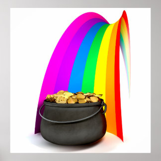 Poster Pot O' Gold À La Fin D'Un Arc En Ciel