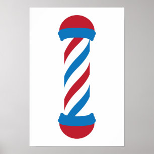 Poster poteau de barbier