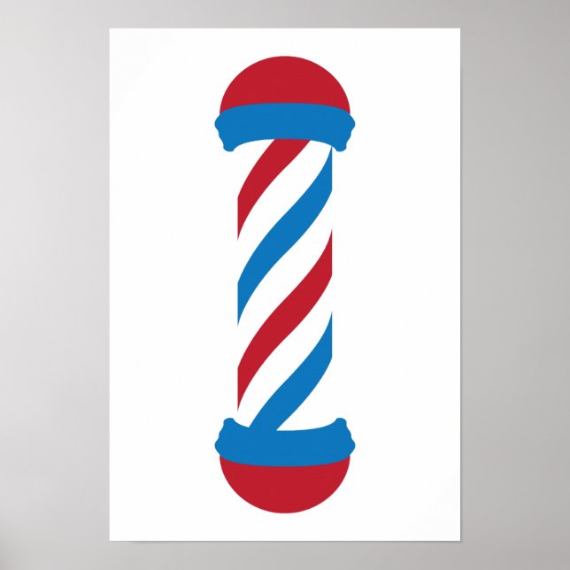Poster poteau de barbier (Devant)