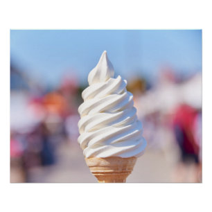 Poster Poteau de crème glacée à servir doux