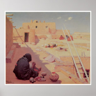 Poster Poterie Maker, 1907 de Zuni