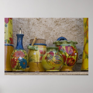 Poster Poterie, Moustiers-Sainte-Marie, Provence,