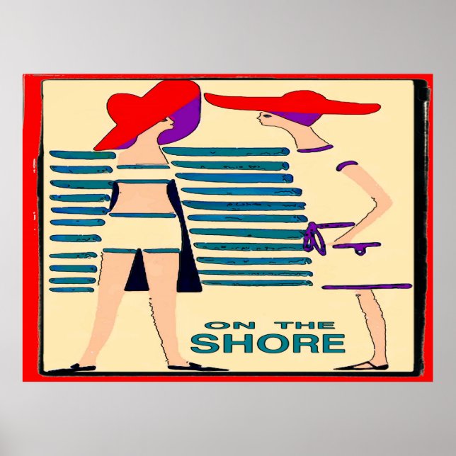 Poster Potins sur l'Abstraite Jersey Shore (Devant)